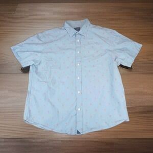 UNTUCKit Short Sleeve Button Up Mens Shirt Size XL Palm Tree Print 🌴